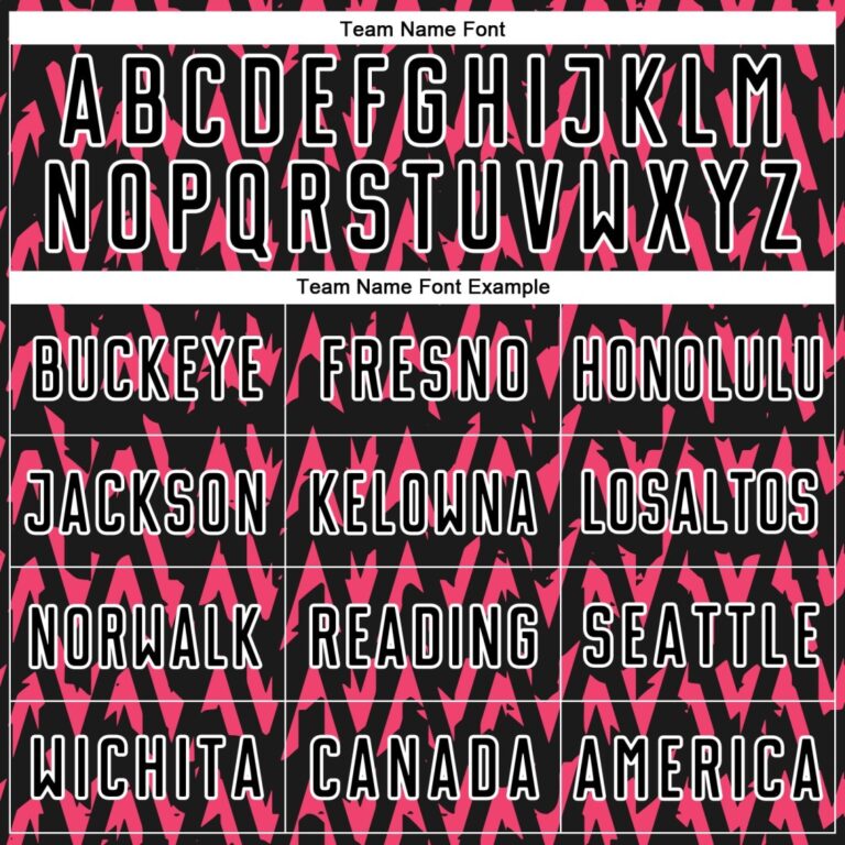 Custom Black Hot Pink-White Abstract Geometric Pattern Sublimation Soccer Uniform Jersey - Image 4