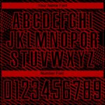 Custom Black Red Abstract Hexagon Sublimation Soccer Uniform Jersey - Image 6