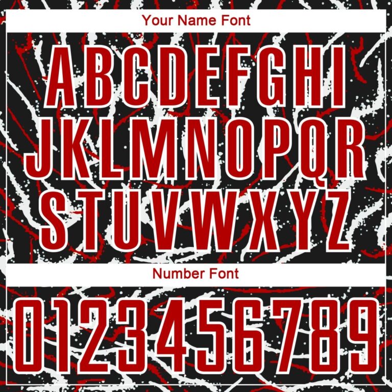 Custom Black Red-White Curved And Wavy Lines Sublimation Soccer Uniform Jersey - Image 3