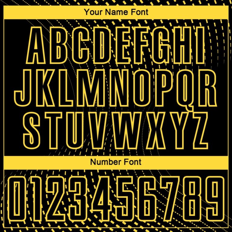 Custom Black Yellow Geometric Lines Sublimation Soccer Uniform Jersey - Image 3