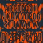 Custom Navy Orange Abstract Triangle Sublimation Soccer Uniform Jersey - Image 3