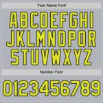 Custom Gray Neon Yellow-Black Line Authentic Baseball Jersey - Image 3