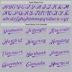 Custom Gray Purple-White Line Authentic Baseball Jersey - Image 4