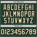 Custom Green Cream-Black Line Authentic Baseball Jersey - Image 3