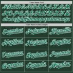 Custom Green Kelly Green-White Line Authentic Baseball Jersey - Image 4