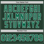 Custom Green Kelly Green-White Line Authentic Baseball Jersey - Image 3