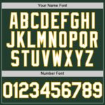 Custom Green White-Gold Line Authentic Baseball Jersey - Image 3