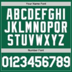 Custom Kelly Green White-Gray Line Authentic Baseball Jersey - Image 3