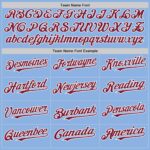 Custom Light Blue Crimson-White Line Authentic Baseball Jersey - Image 4