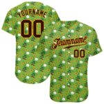 Day Jersey Pattern Custom Green Neon 3D Baseball Design Authentic St.