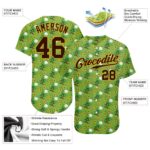 Day Jersey Pattern Custom Green Neon 3D Baseball Design Authentic St. - Image 3