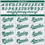 Green-Gray St. White Baseball Jersey Kelly Authentic Day Custom - Image 5