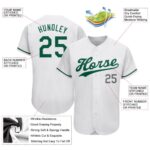 Green-Gray St. White Baseball Jersey Kelly Authentic Day Custom - Image 3