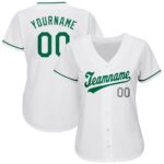 Green-Gray St. White Baseball Jersey Kelly Authentic Day Custom - Image 2