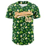 Orange Day Beer 3D Baseball St. Authentic Custom Shamrock Patricks - Image 2