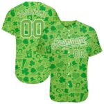 Patricks Authentic Green-White Day St. Design Jersey Green 3D Custom