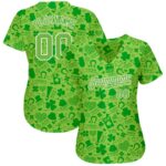 Patricks Authentic Green-White Day St. Design Jersey Green 3D Custom - Image 2
