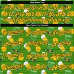 Pattern Authentic Design Kelly Green 3D Day Baseball Custom Gold-Black - Image 4