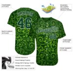 Pattern Green Baseball Green-White 3D Day Authentic Custom Patricks Jersey - Image 3