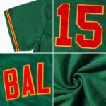 Baseball Patricks Jersey White-Gray Green Kelly St. Custom Day - Image 6